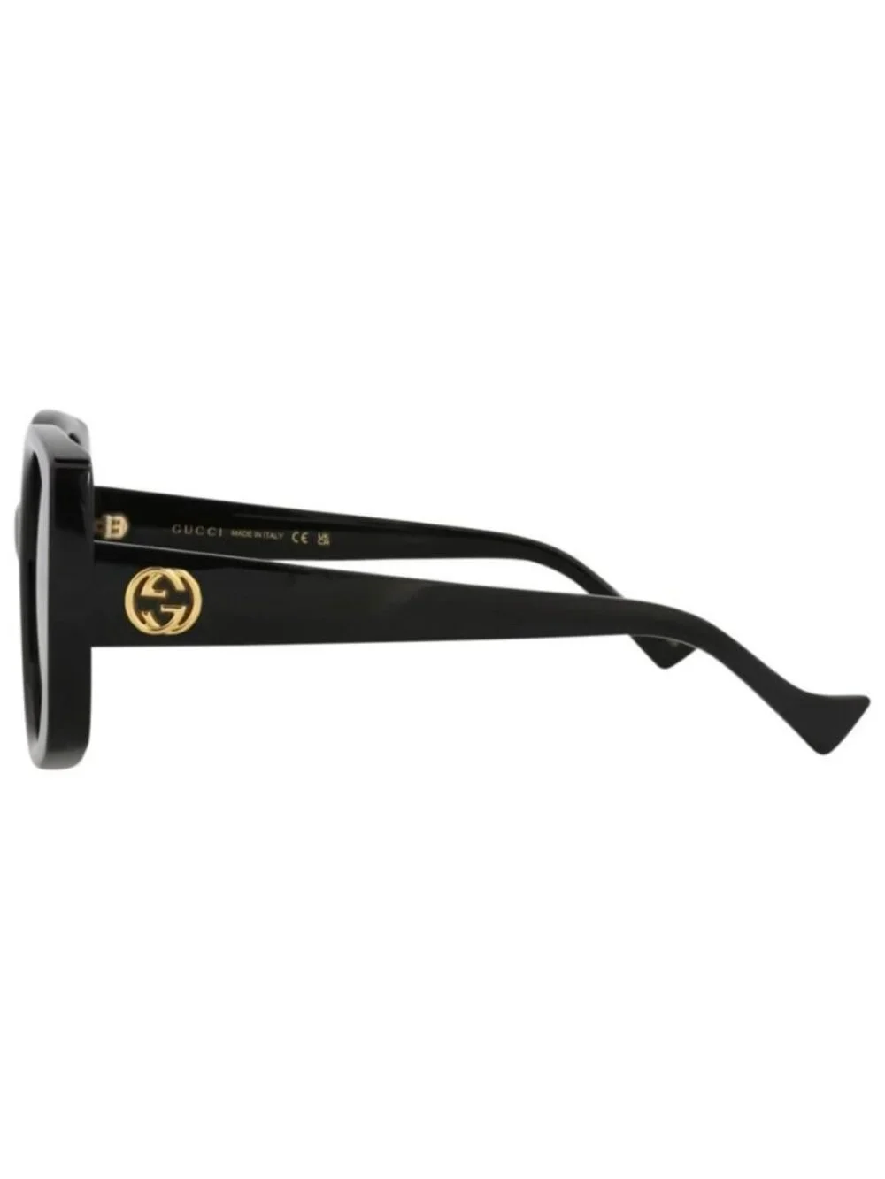 New Gucci Womens Round/Oval Black Black Grey Fashion Designer Sunglasses